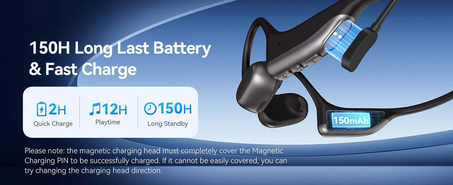 O2 Lightweight Air Conduction Headphones with Mic